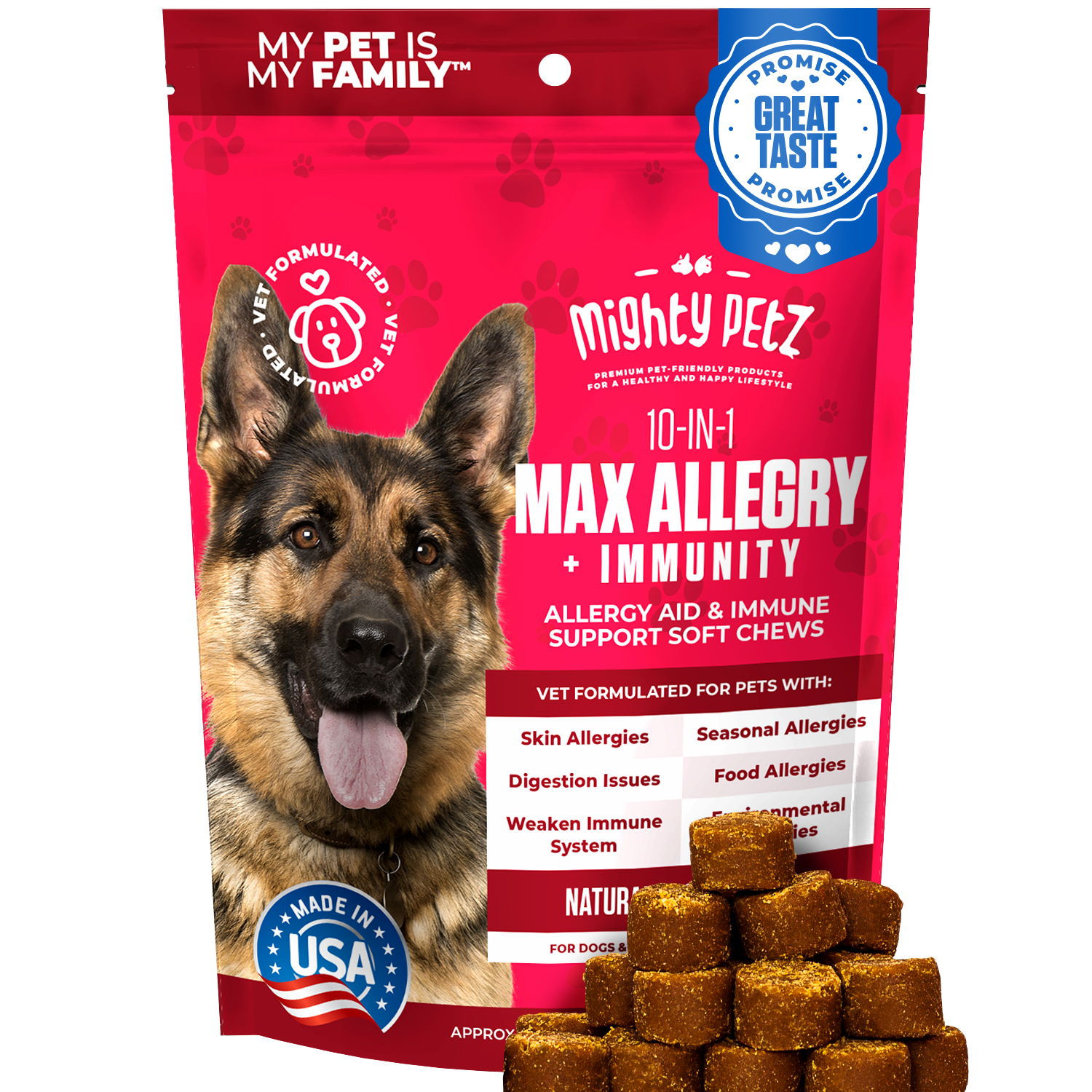 10-in-1 MAX Allergy Immunity Chews for Dogs