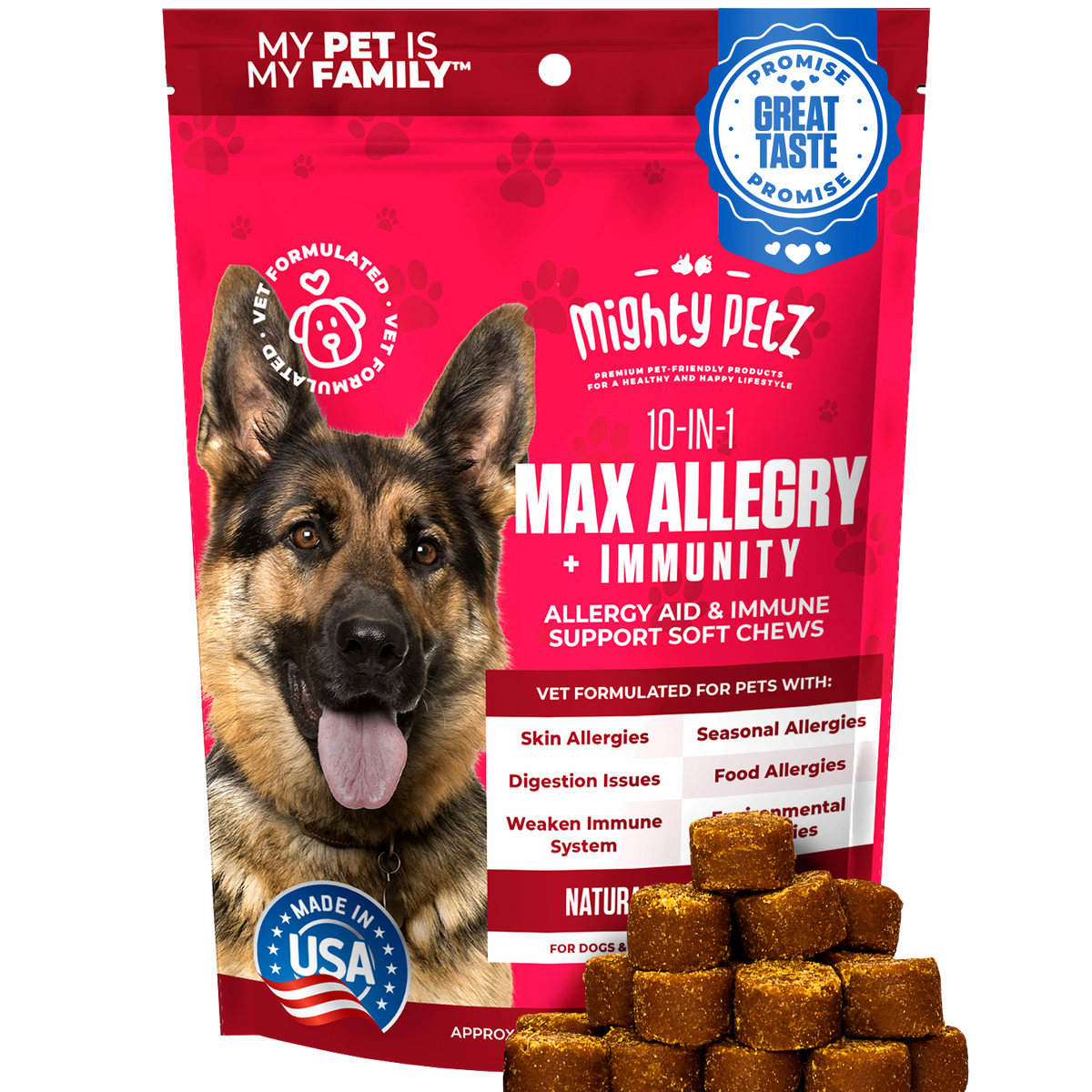 10-in-1 MAX Allergy Immunity Chews for Dogs