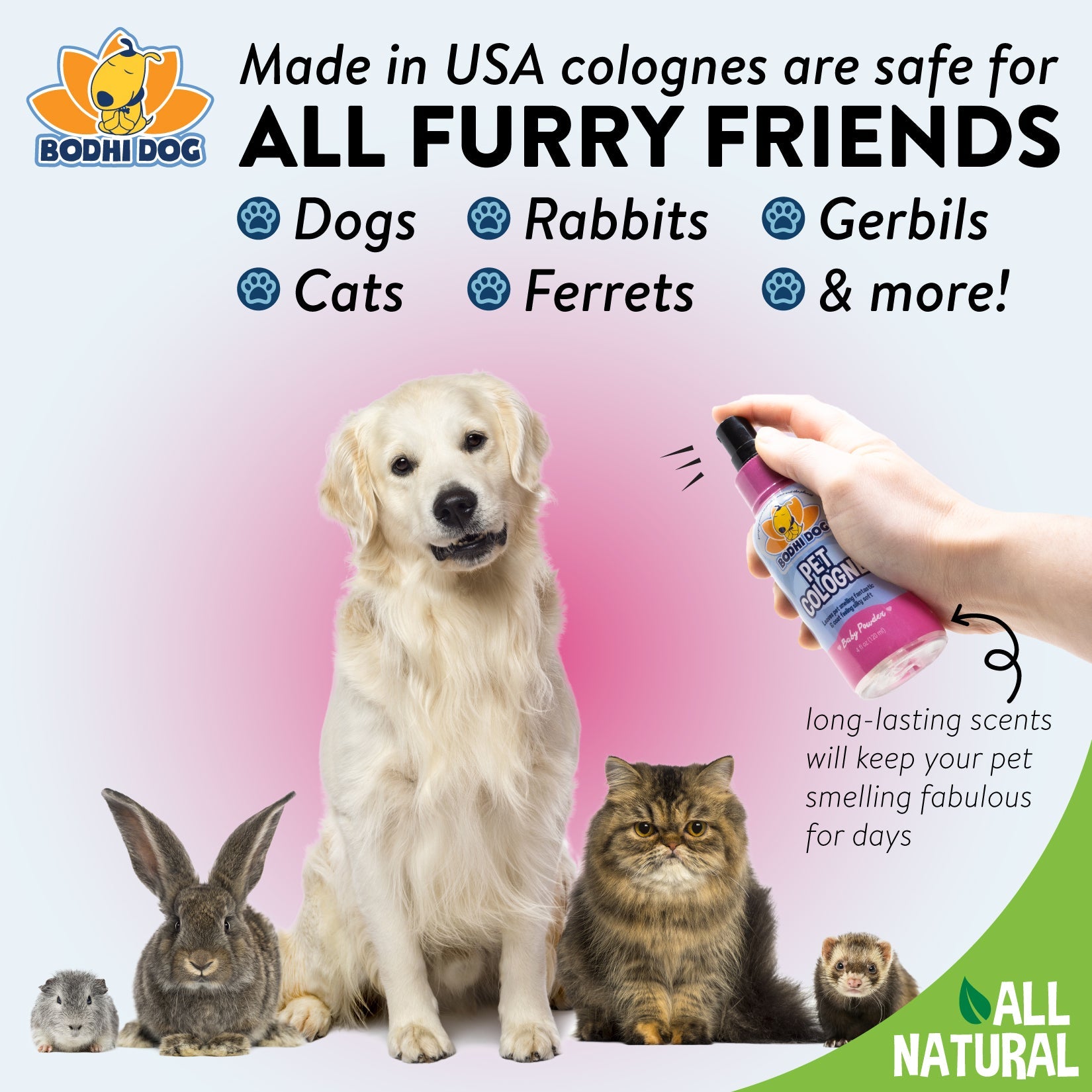 Premium Deodorizing Spray for Dogs & Cats