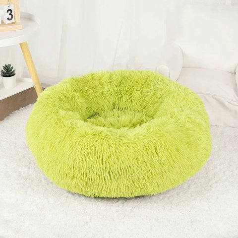 Premium Washable Plush Round Pet Bed for Dogs and Cats