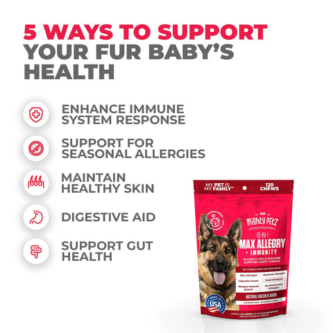 10-in-1 MAX Allergy Immunity Chews for Dogs