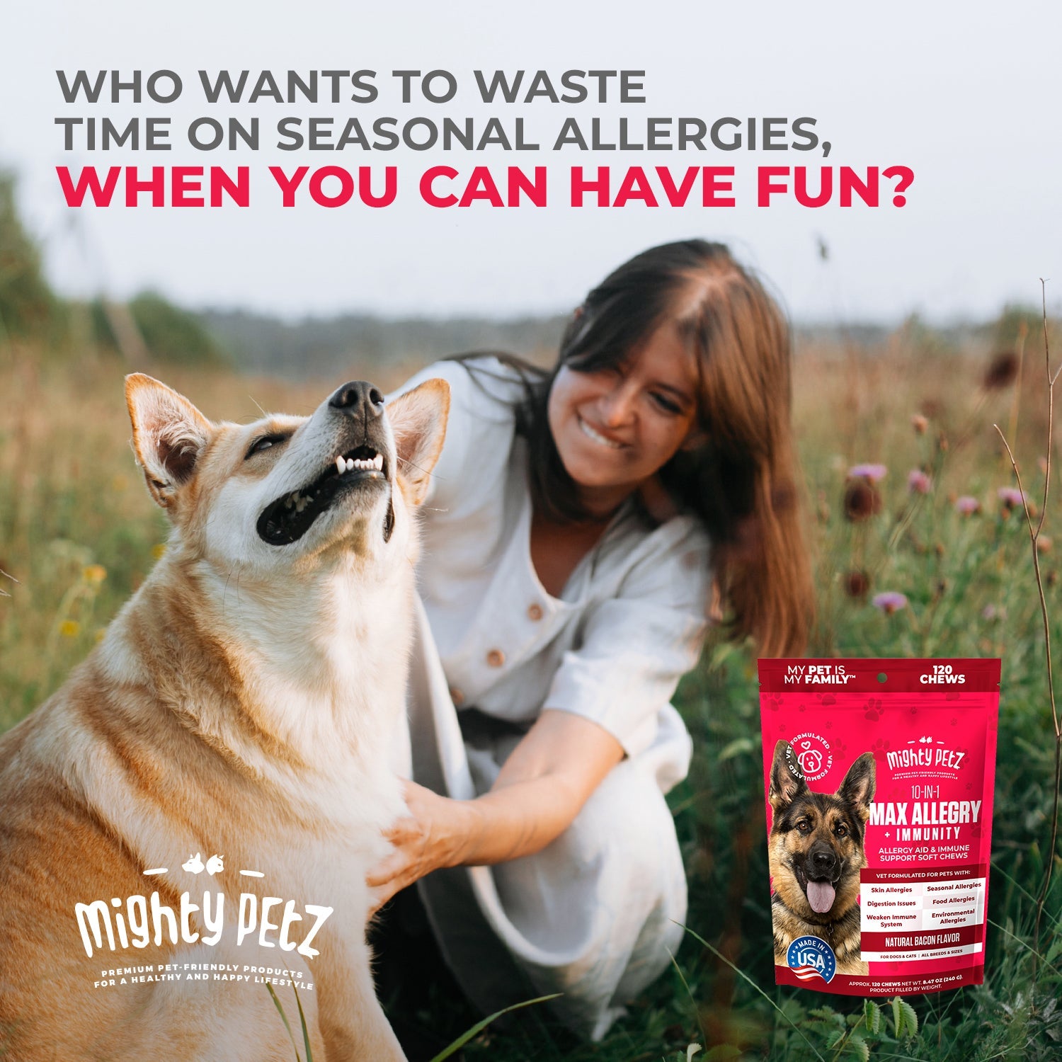 10-in-1 MAX Allergy Immunity Chews for Dogs