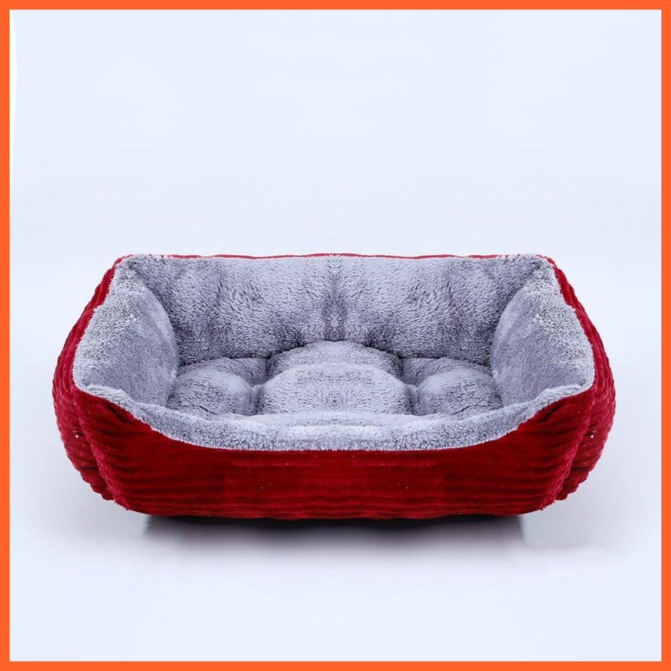 Square Plush Bed For Dog Cat Pet