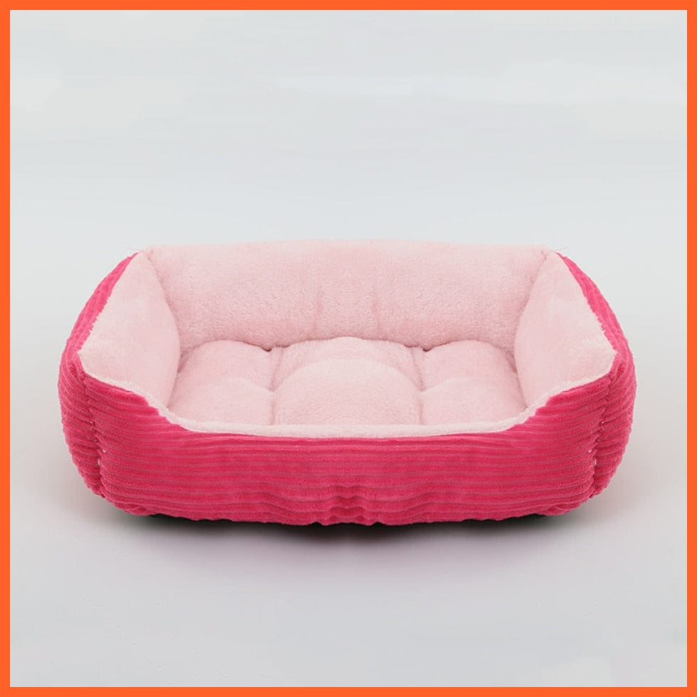 Square Plush Bed For Dog Cat Pet