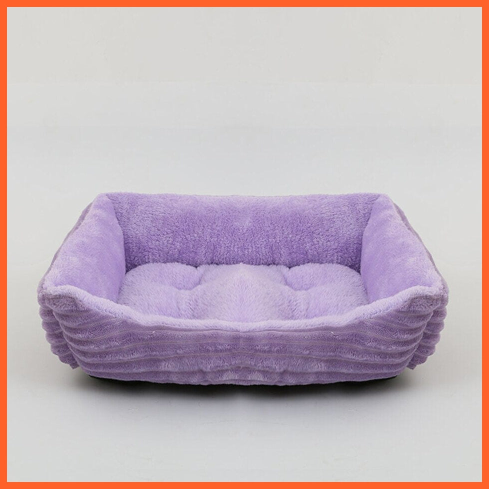 Square Plush Bed For Dog Cat Pet